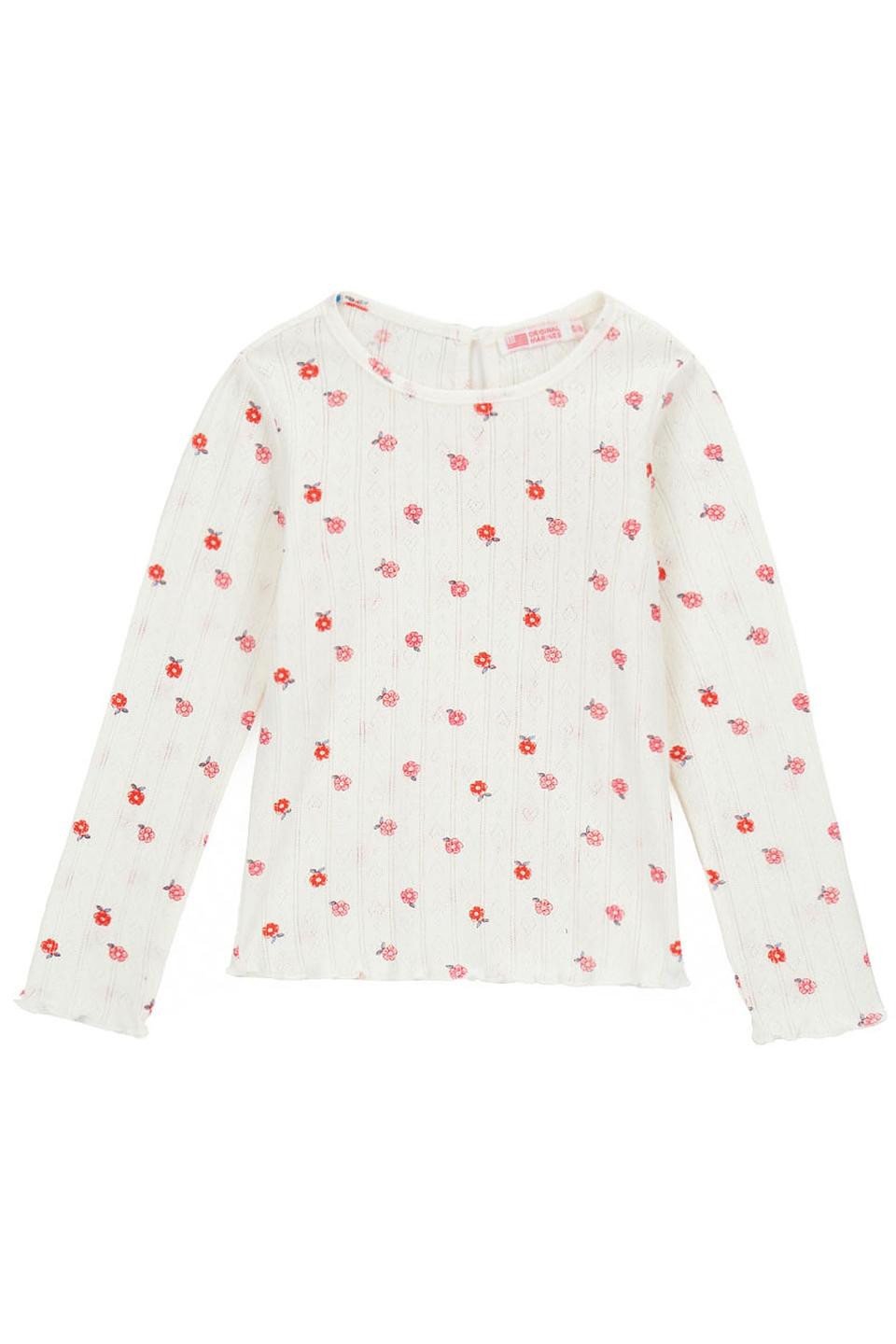 Футболка Original Marines с цветами молочный