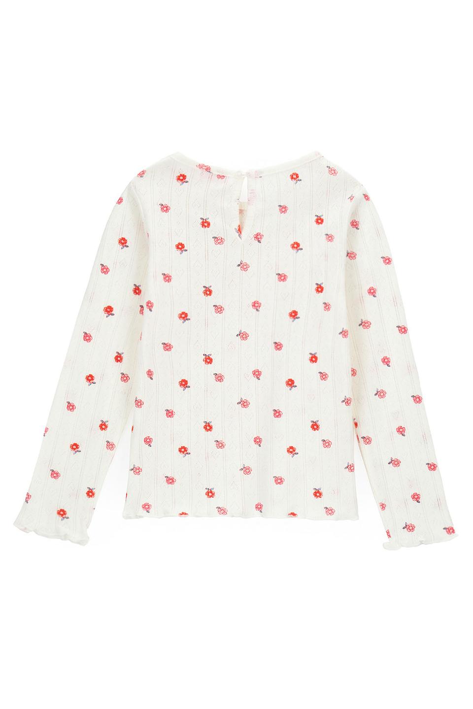 Футболка Original Marines с цветами молочный