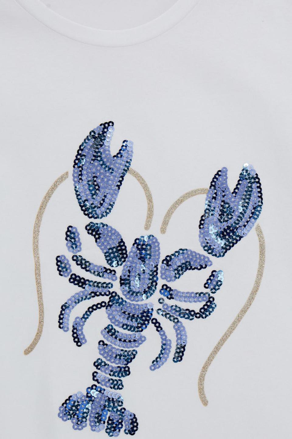 Футболка Original Marines дев. с крабом белый