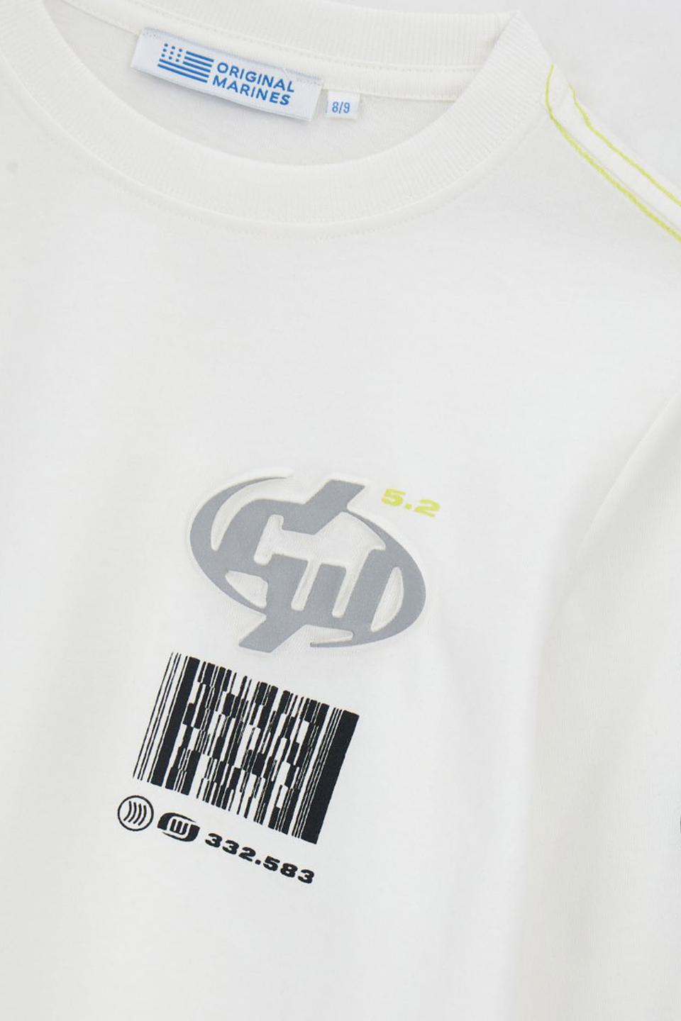 Лонгслив Original Marines белый с принтом