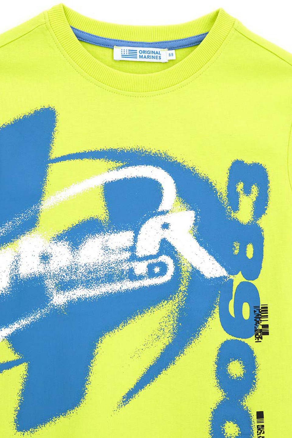 Футболка Original Marines салатовая с принтом
