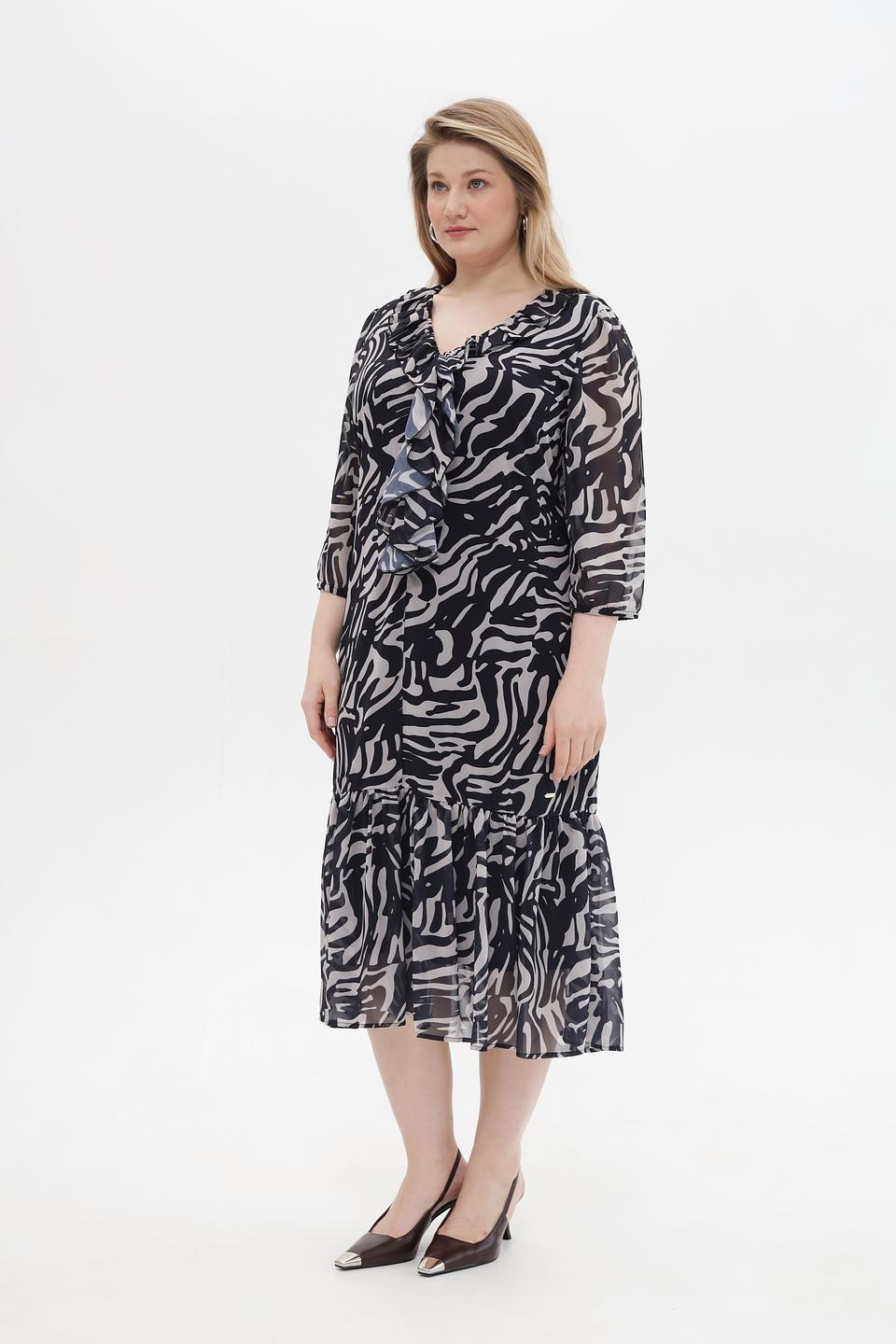 Платье Betty and Co принт зебра
