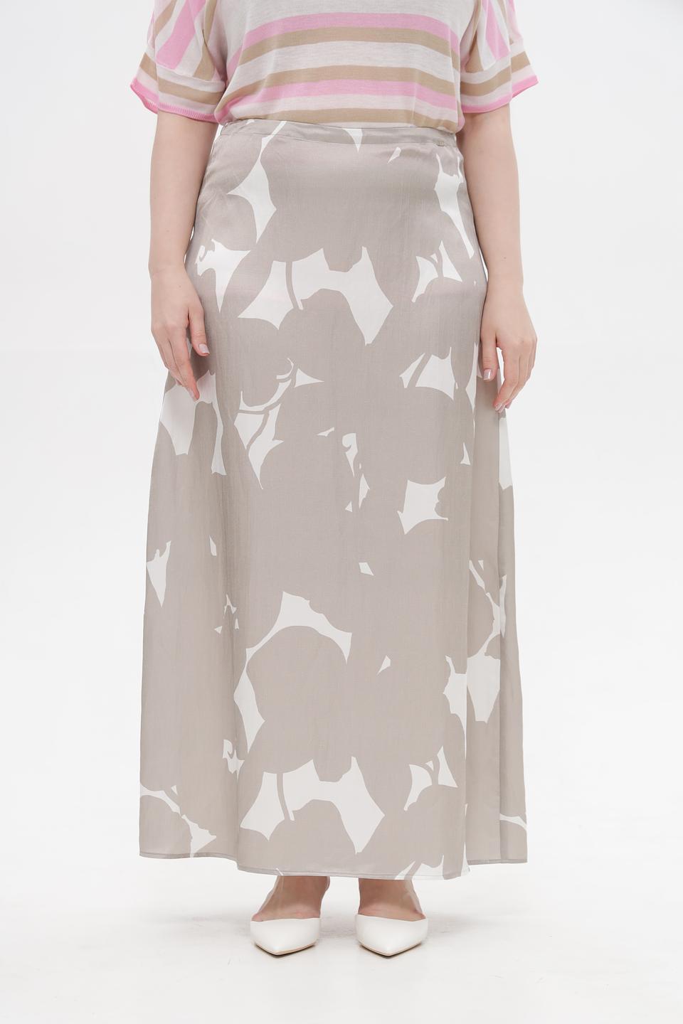 Юбка Cinque с принтом бежевая