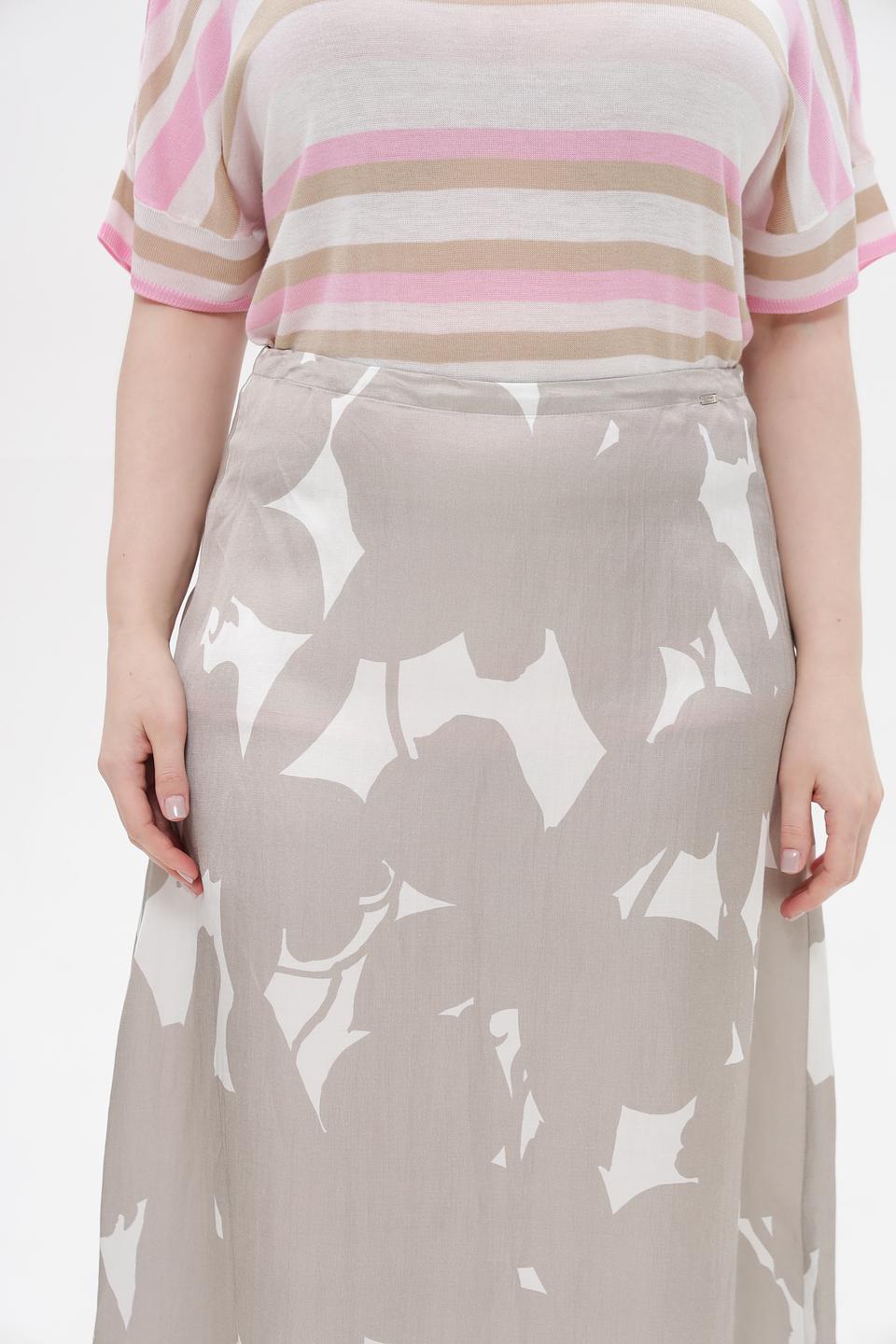 Юбка Cinque с принтом бежевая