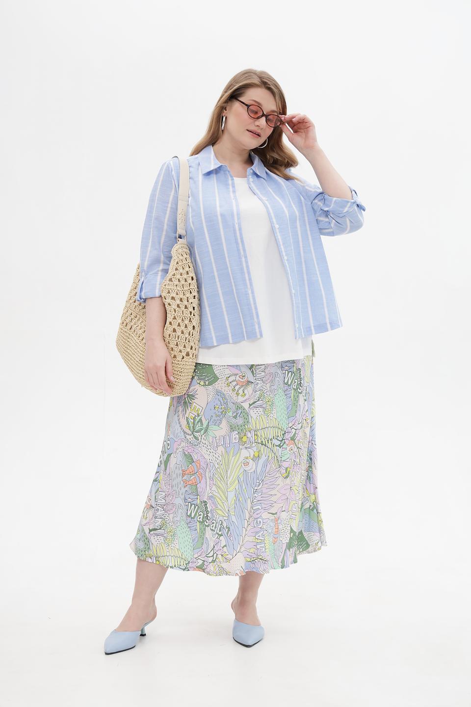 Блузка Frapp в полоску