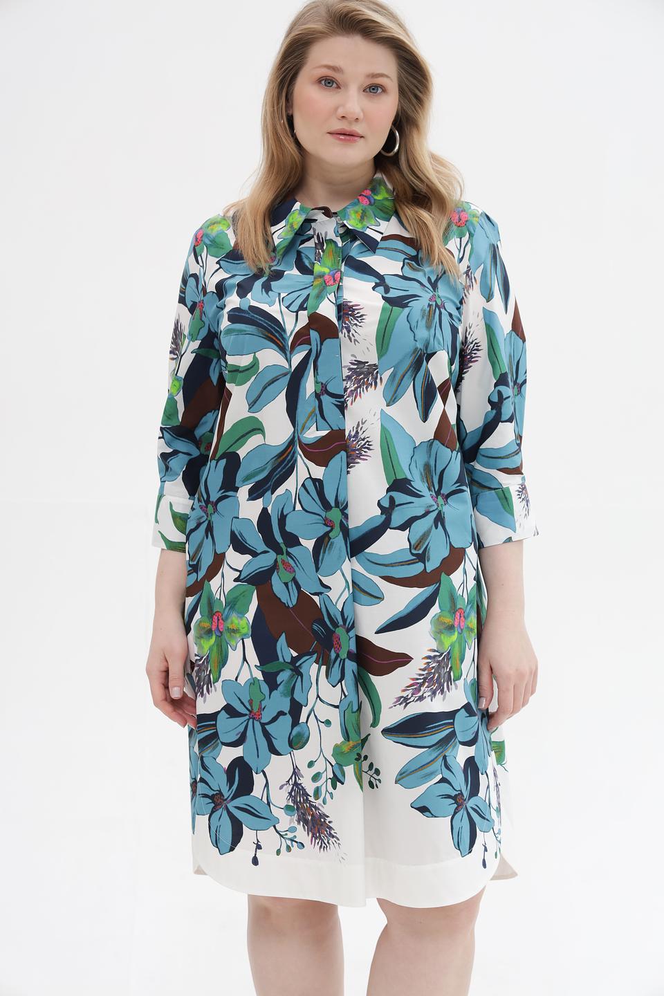 Платье рубашка Luisa Cerano с цветочным принтом