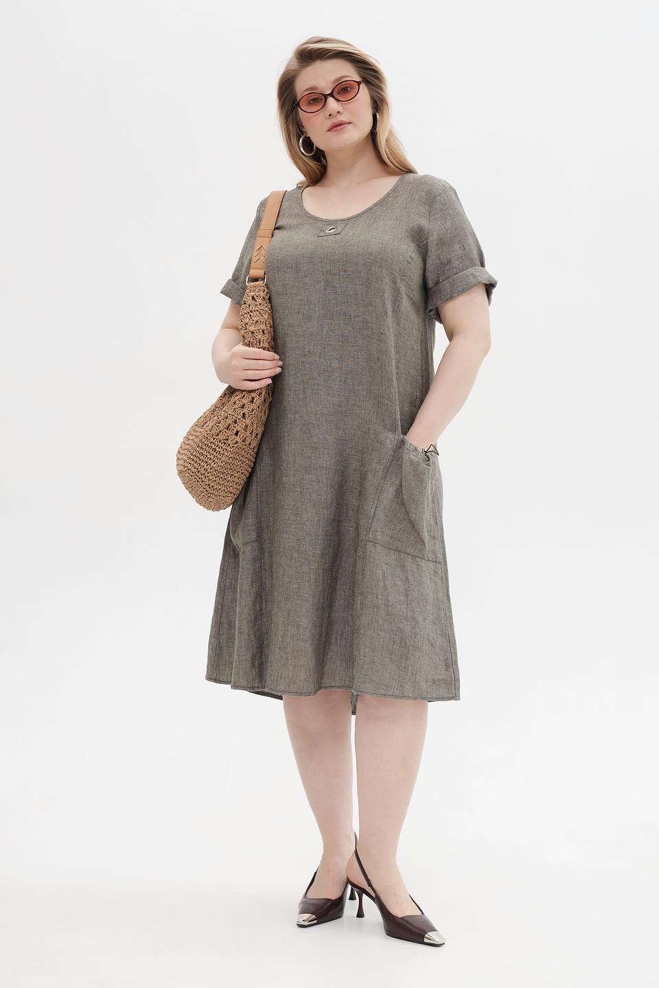 Платье Doris Streich лен серое