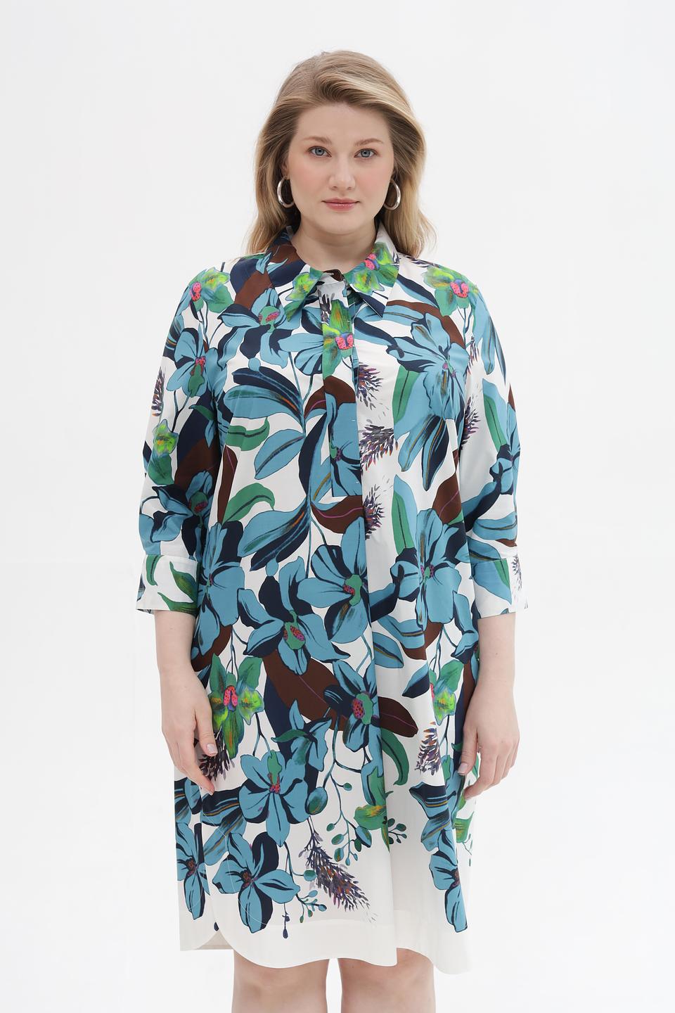 Платье рубашка Luisa Cerano с цветочным принтом
