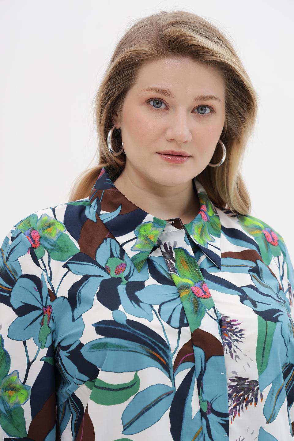 Платье рубашка Luisa Cerano с цветочным принтом