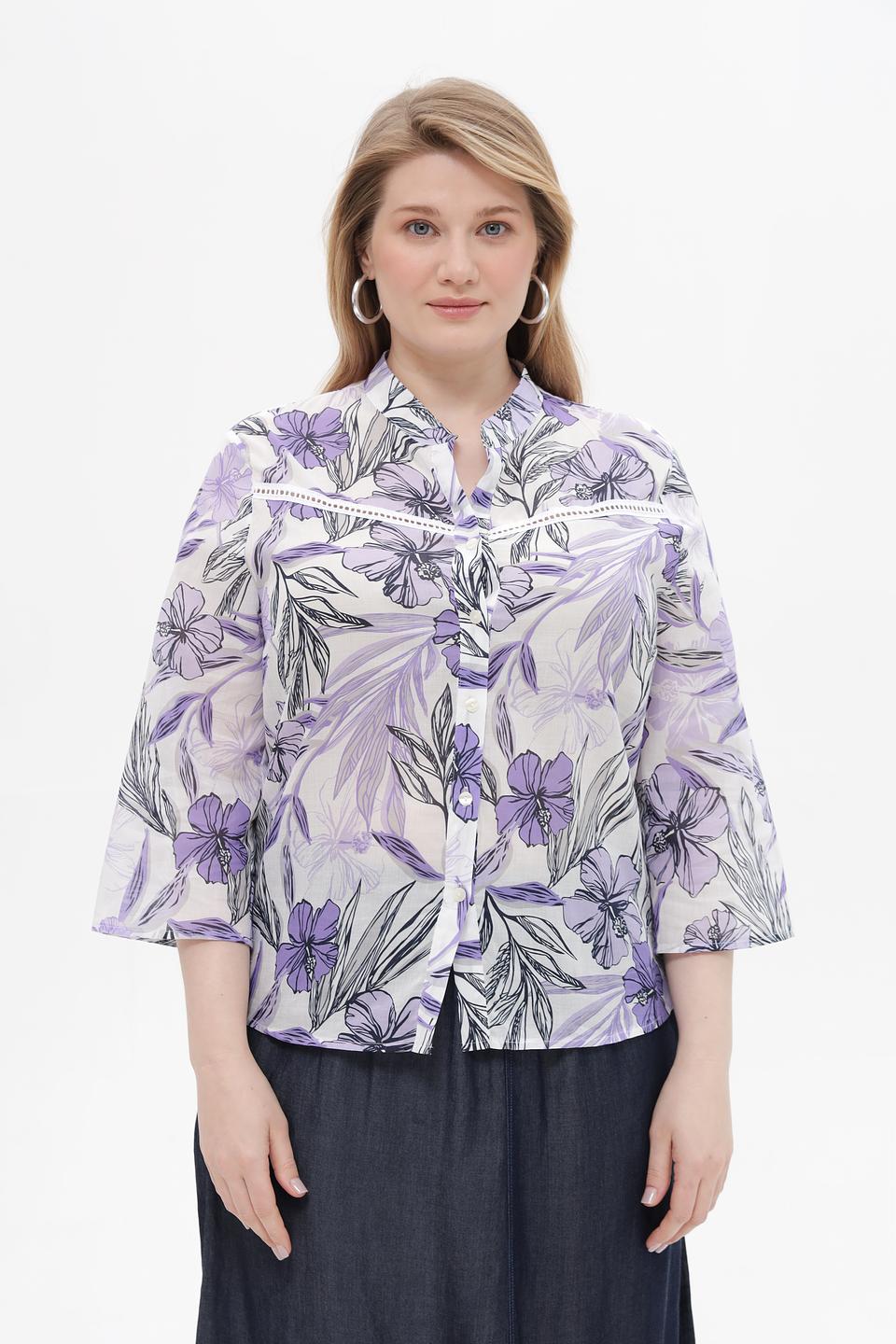 Блузка Frank Walder с цветочным принтом