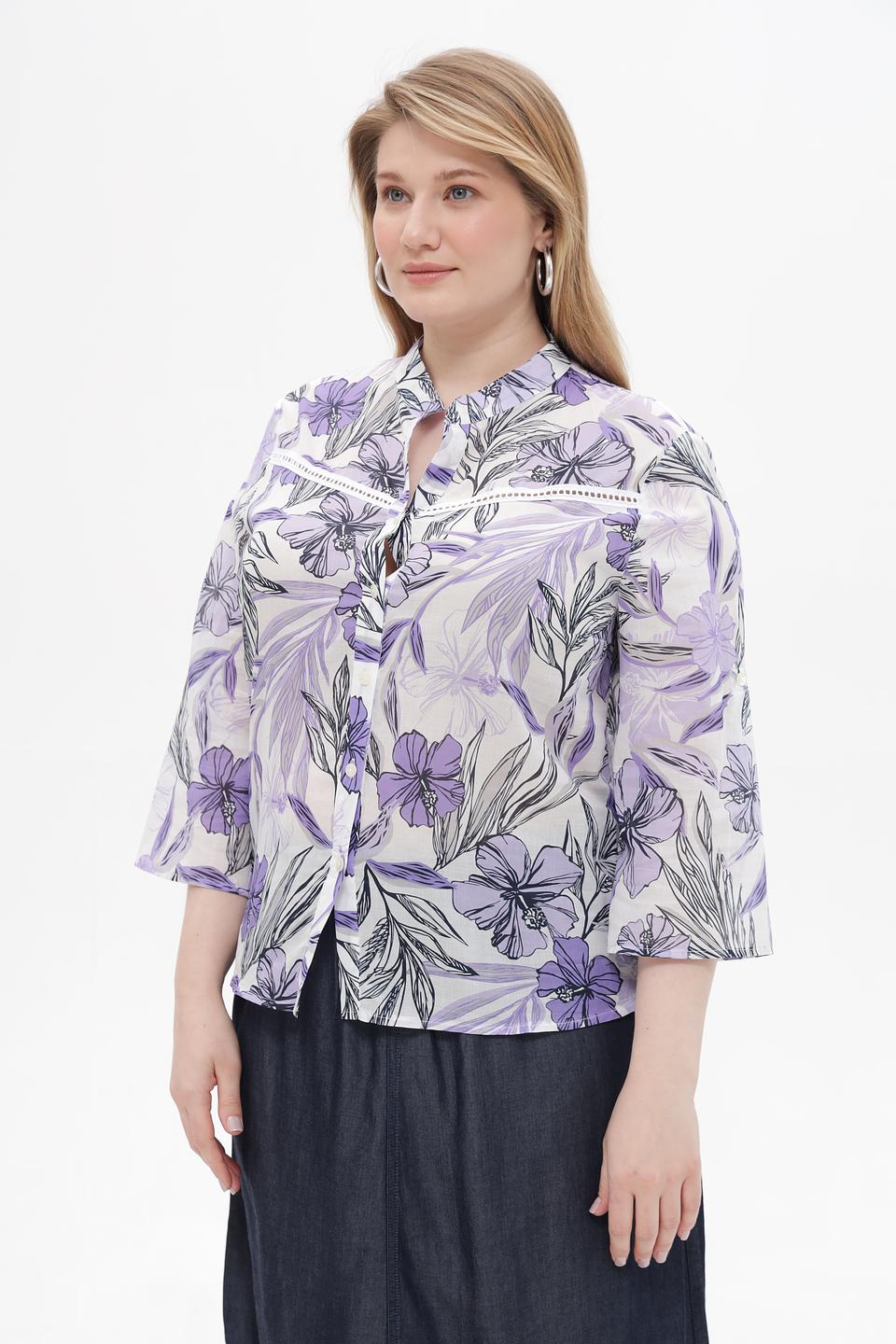 Блузка Frank Walder с цветочным принтом