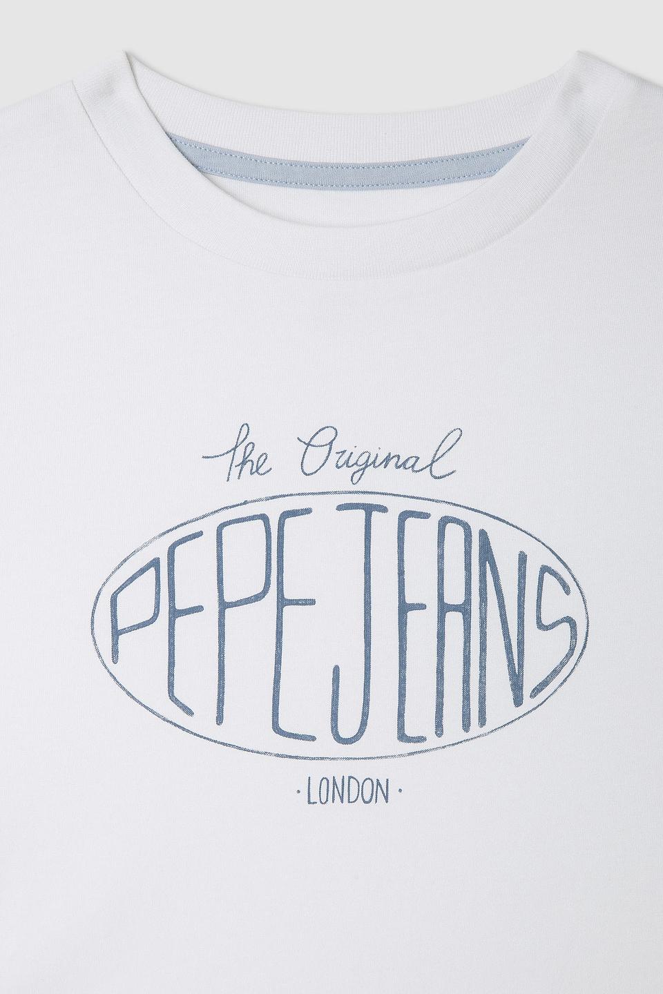 Футболка Pepe Jeans London детская белая