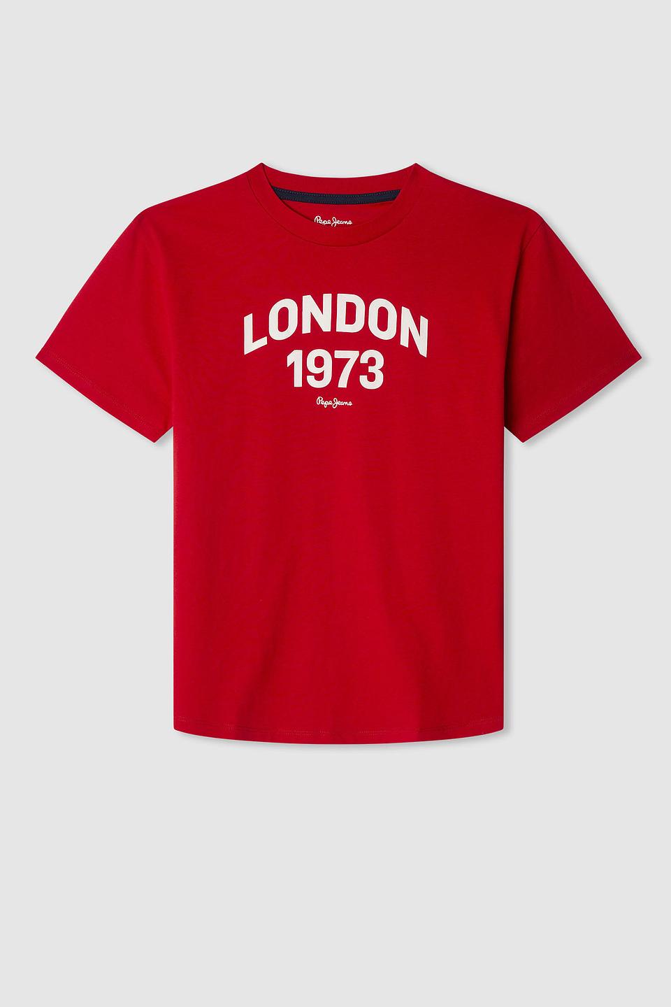 Футболка Pepe Jeans London красная LONDON 1973