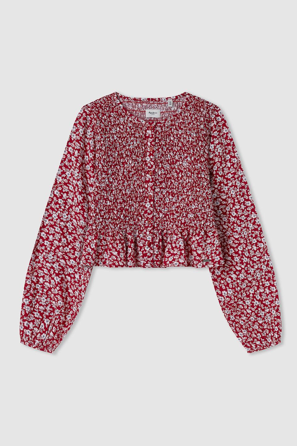 Блузка Pepe Jeans London дев. с цветочным принтом