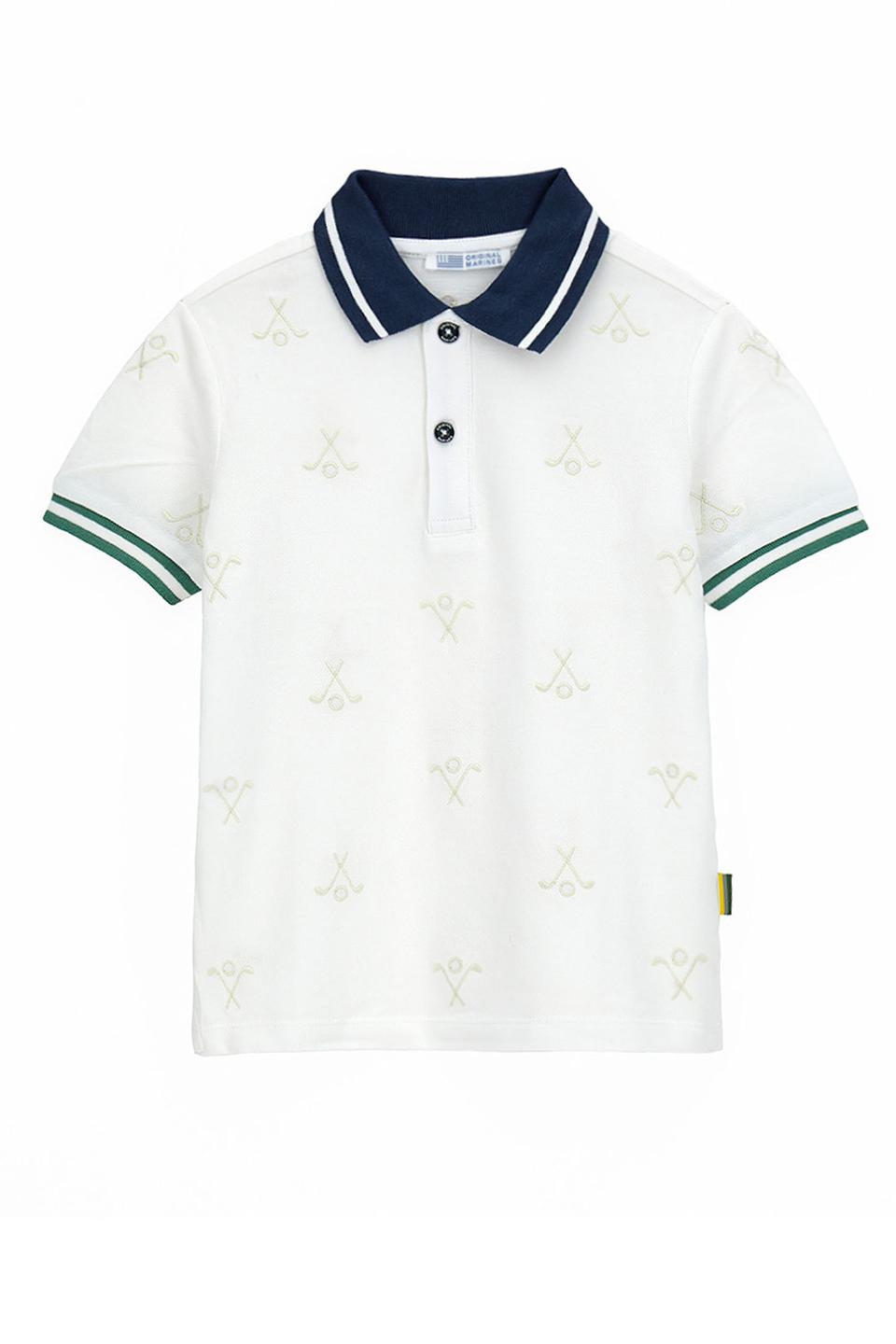 Поло Original Marines с вышивкой молочный