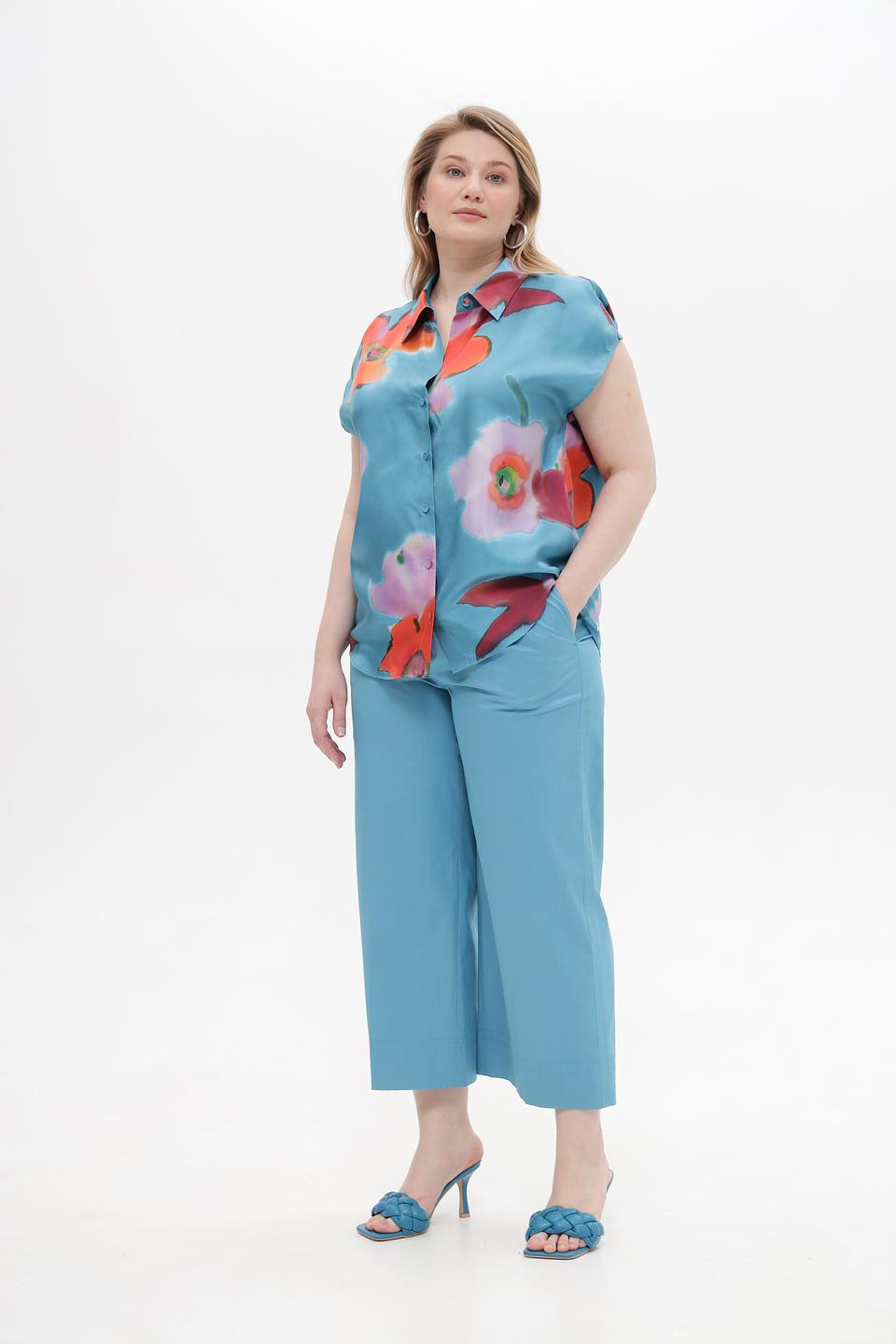 Блуза Luisa Cerano с цветочным принтом