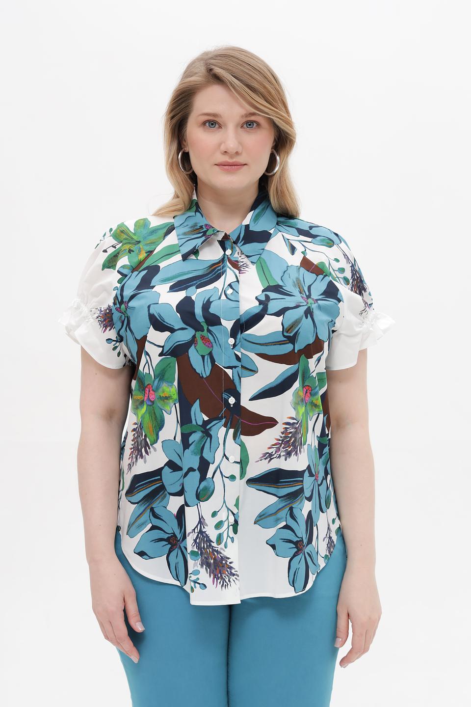 Блуза Luisa Cerano с цветочным принтом