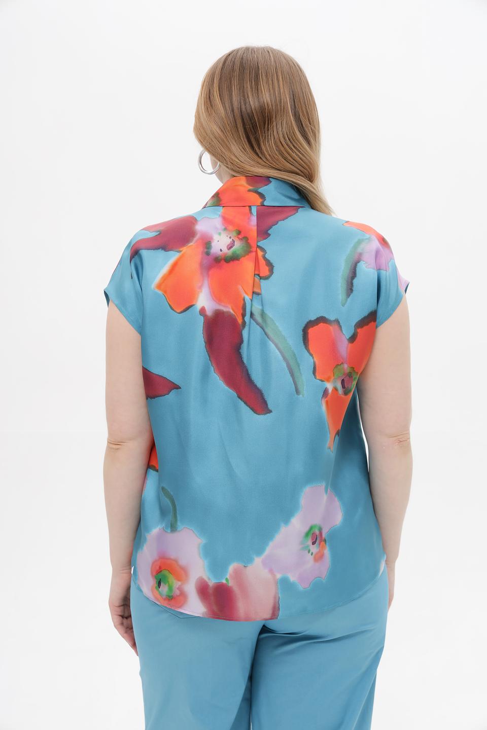 Блуза Luisa Cerano с цветочным принтом
