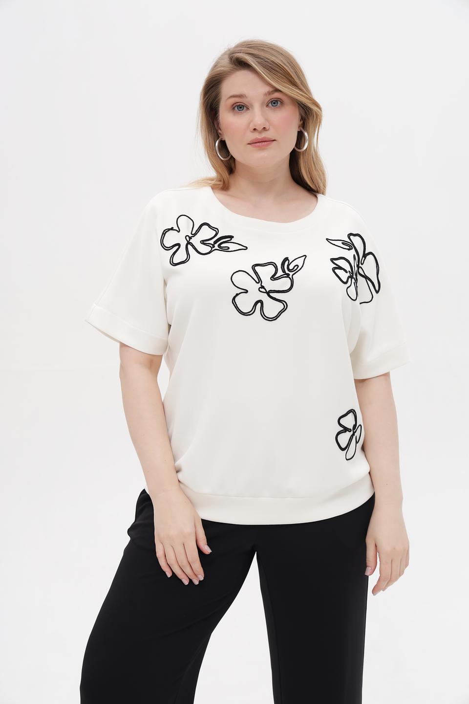 Пуловер Via Appia с цветами