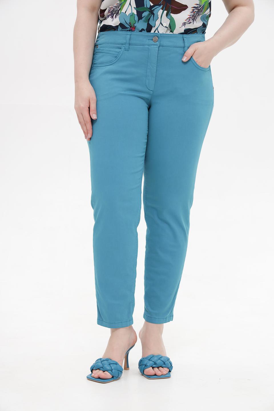 Брюки классические Luisa Cerano бирюзовые