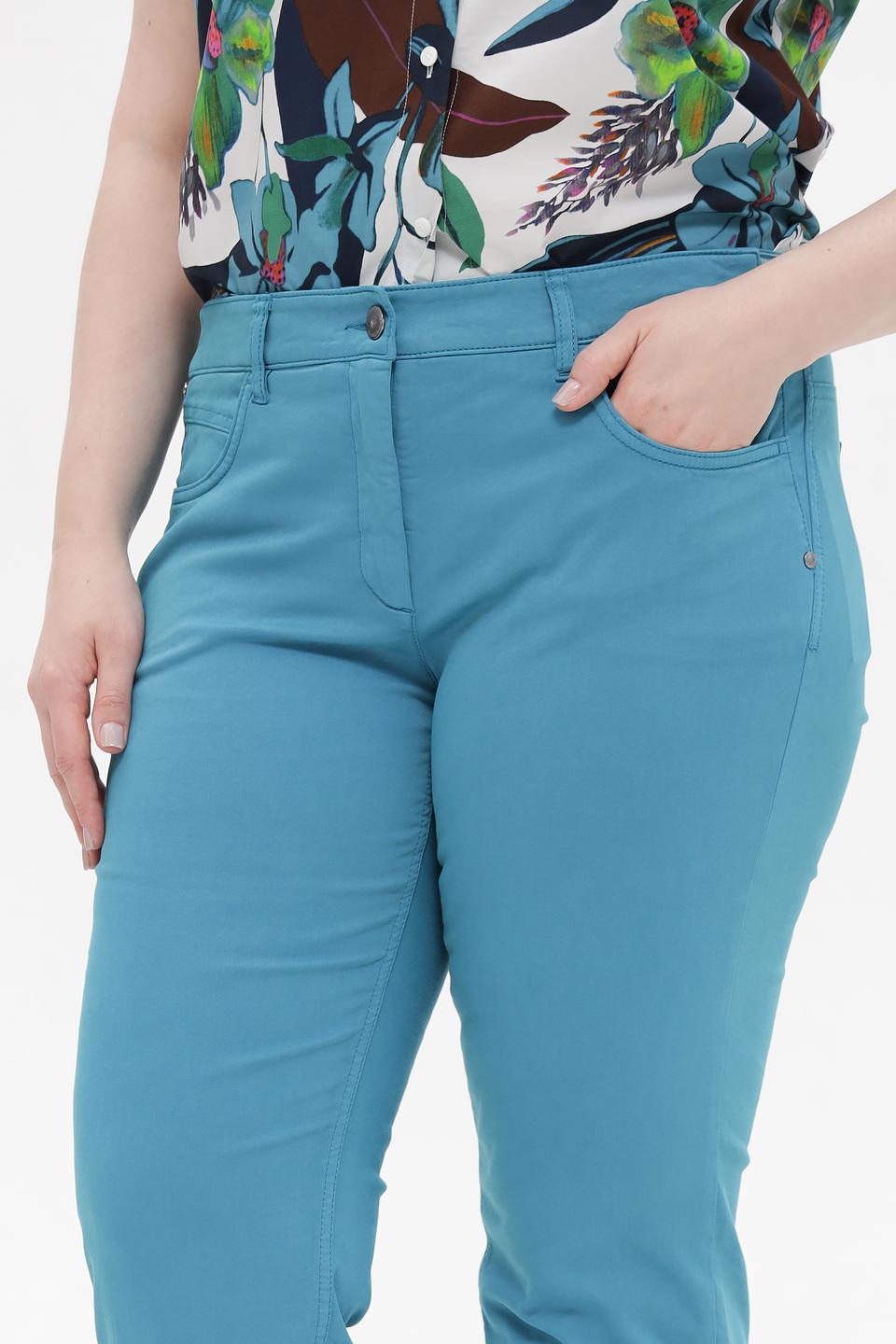 Брюки классические Luisa Cerano бирюзовые