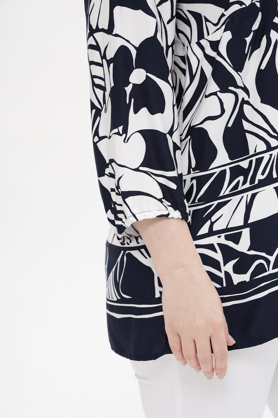 Блуза Lebek с цветочным принтом