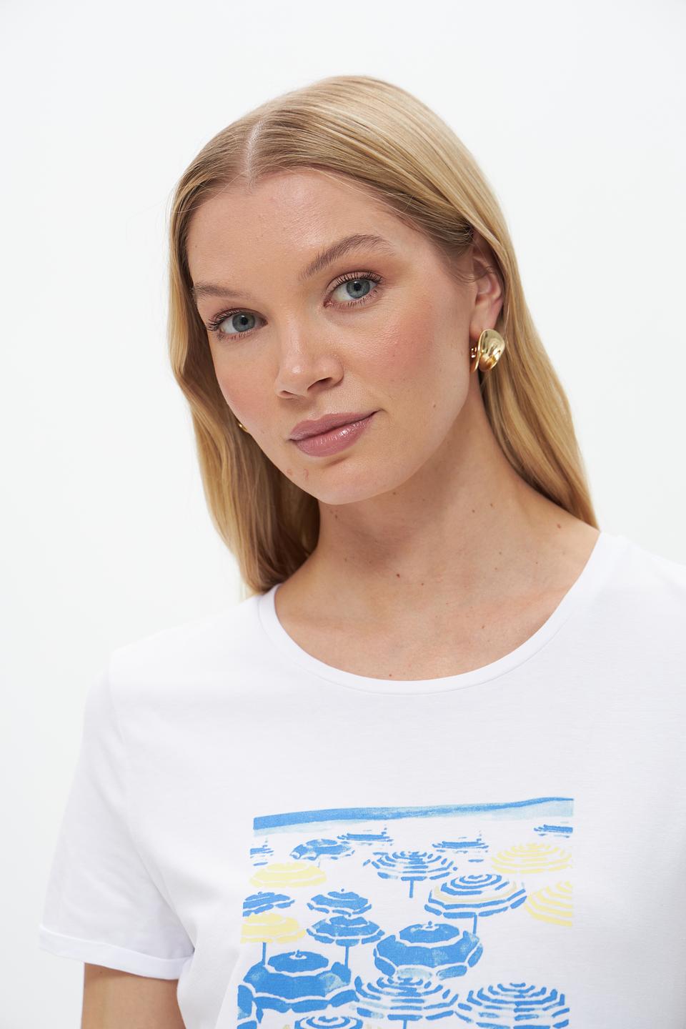 Футболка More and More с принтом зонтиков