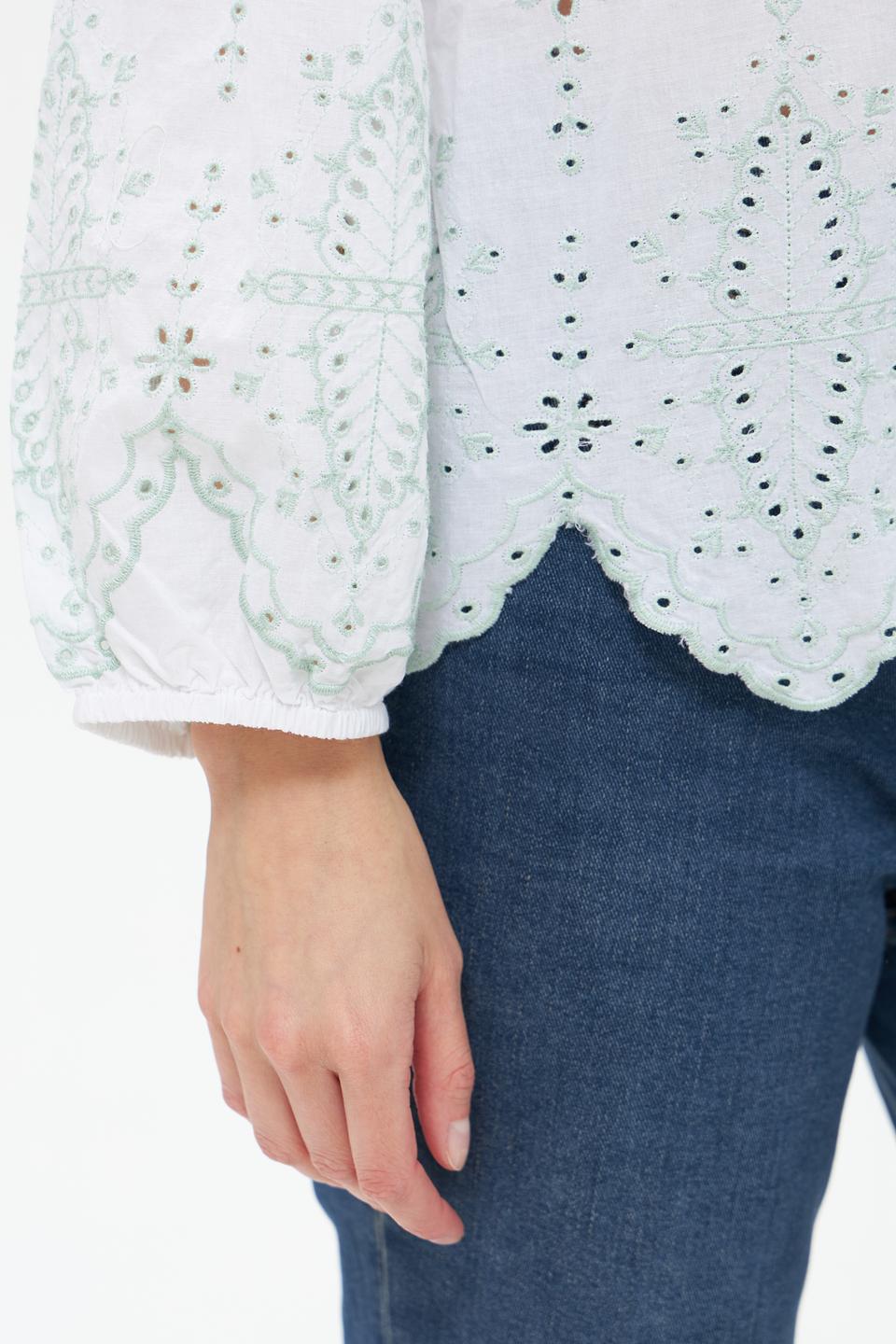 Блузка Broadway с вышивкой белый