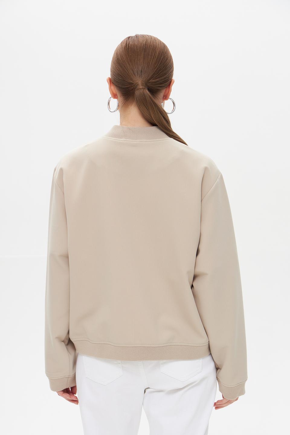 Жакет UNQ бежевый приталенный