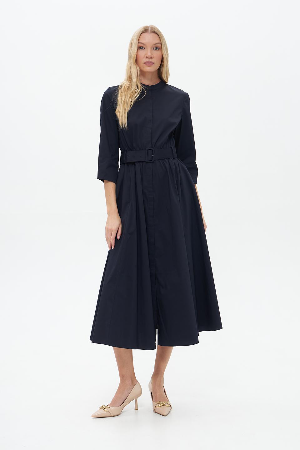 Платье Catnoir приталенное тёмно-синее