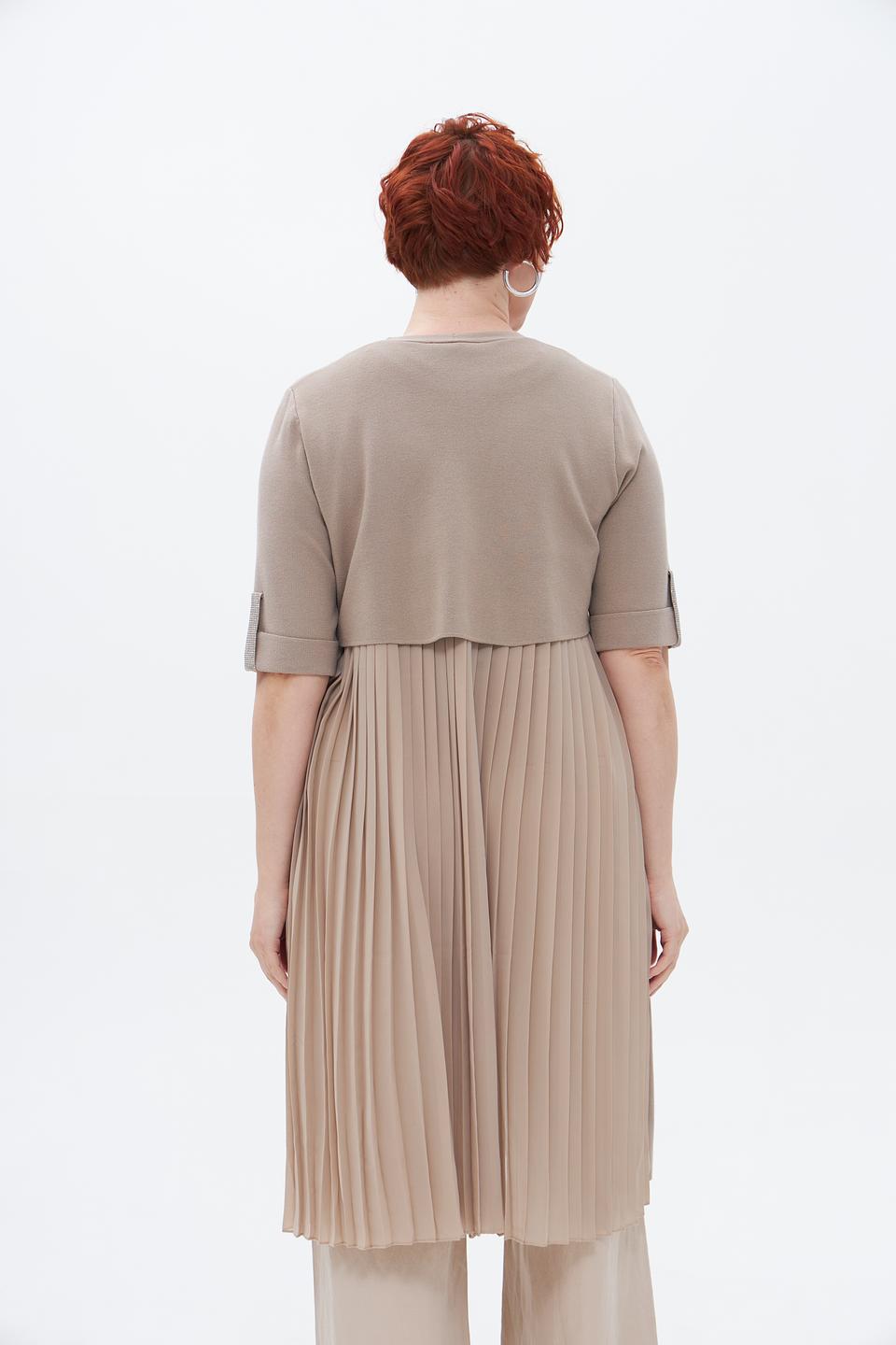 Жакет Tuzzi с плиссировкой бежевый