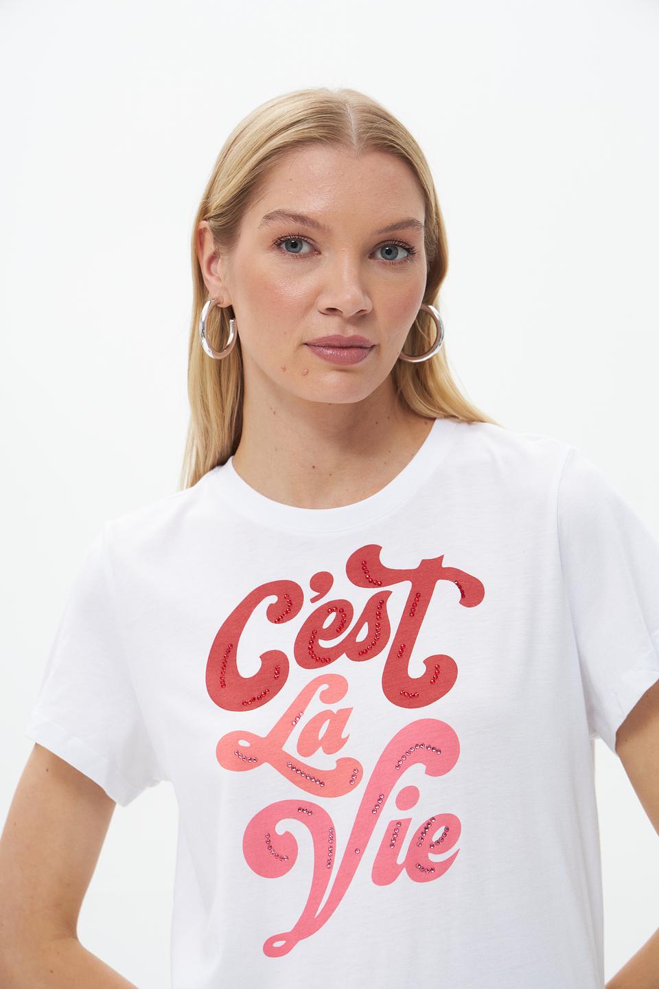 Футболка Catnoir с принтом «C’est La Vie»