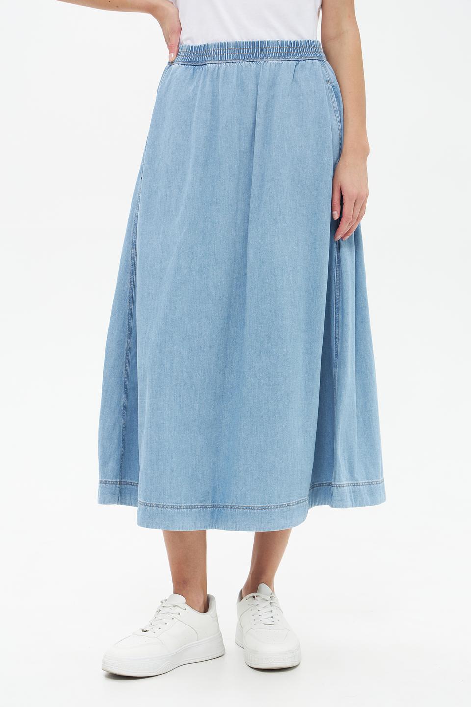 Юбка Paddocks деним светло-голубая