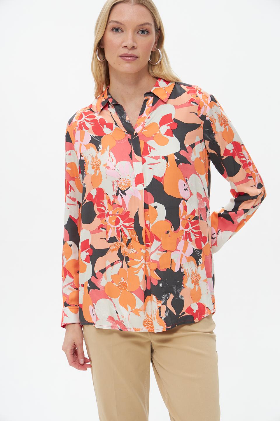 Блузка Lebek с цветочным принтом