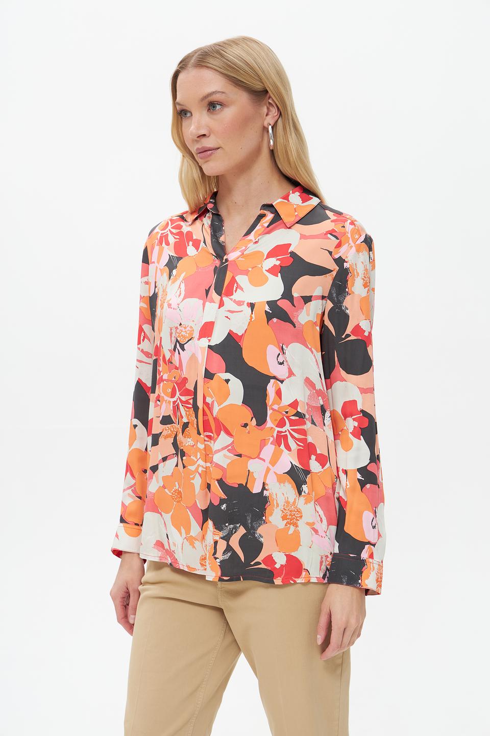 Блузка Lebek с цветочным принтом