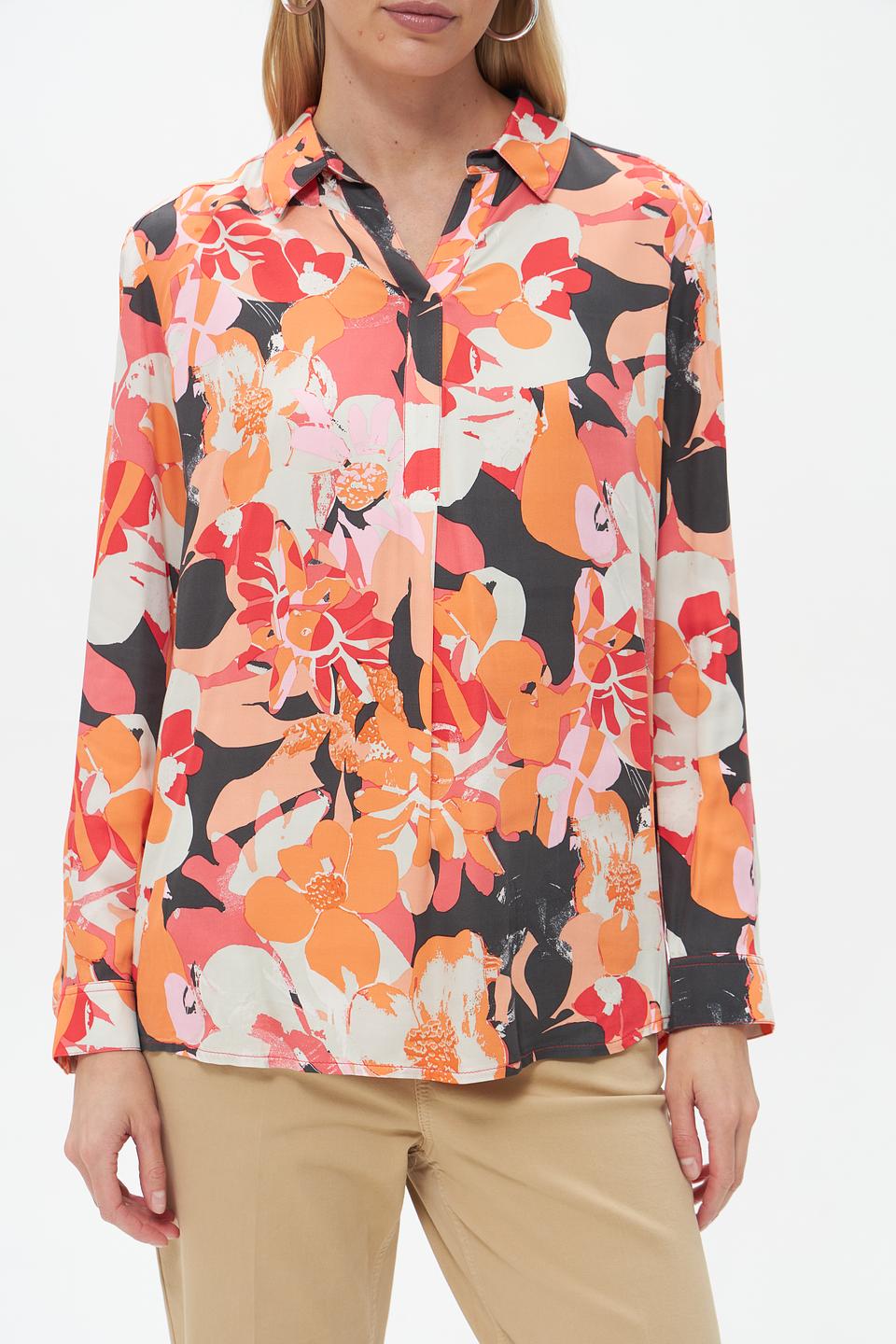 Блузка Lebek с цветочным принтом