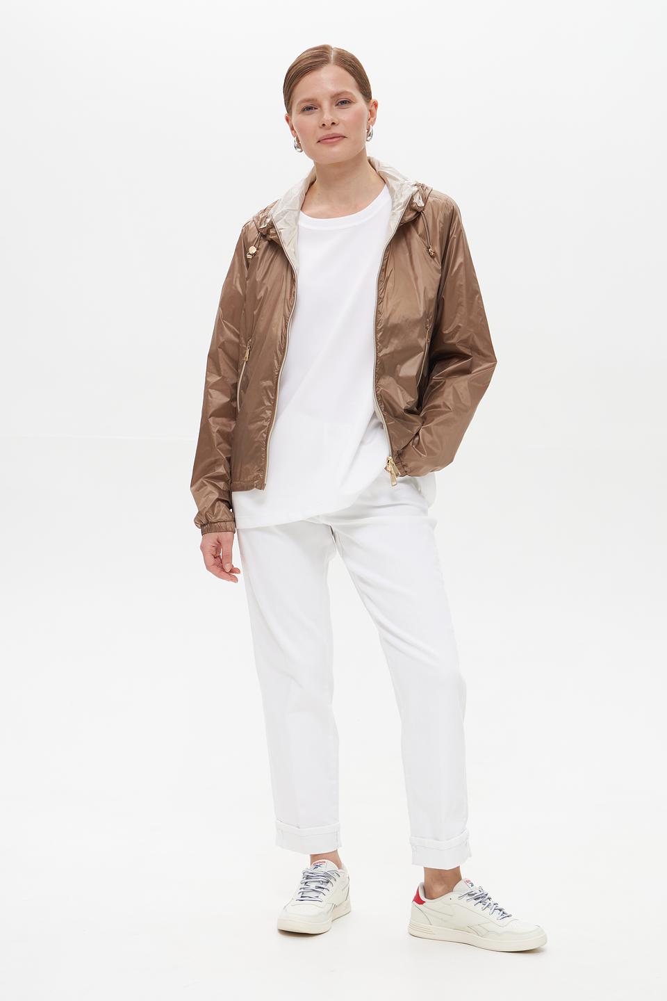 Куртка White Label с капюшоном бежевая