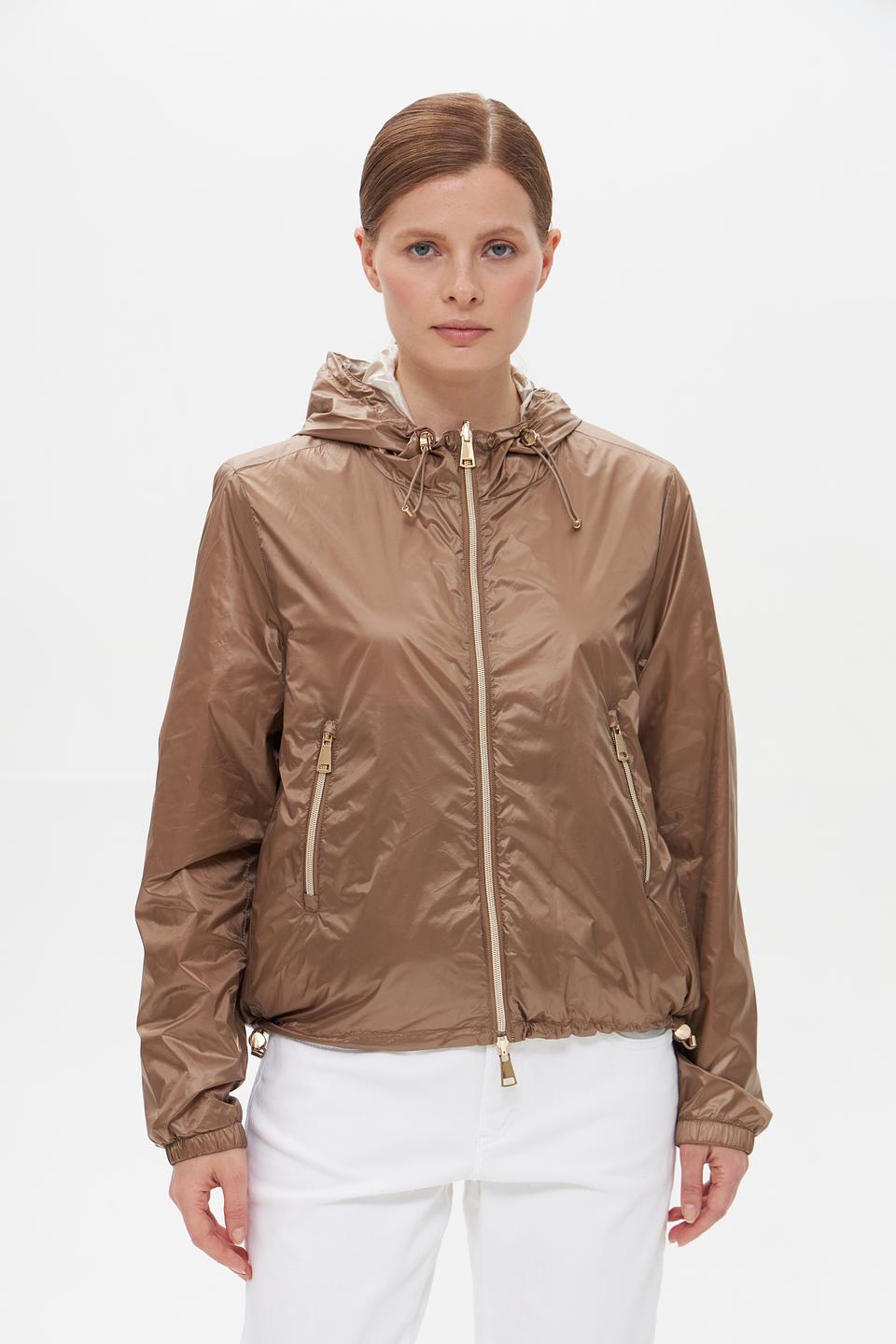 Куртка White Label с капюшоном бежевая