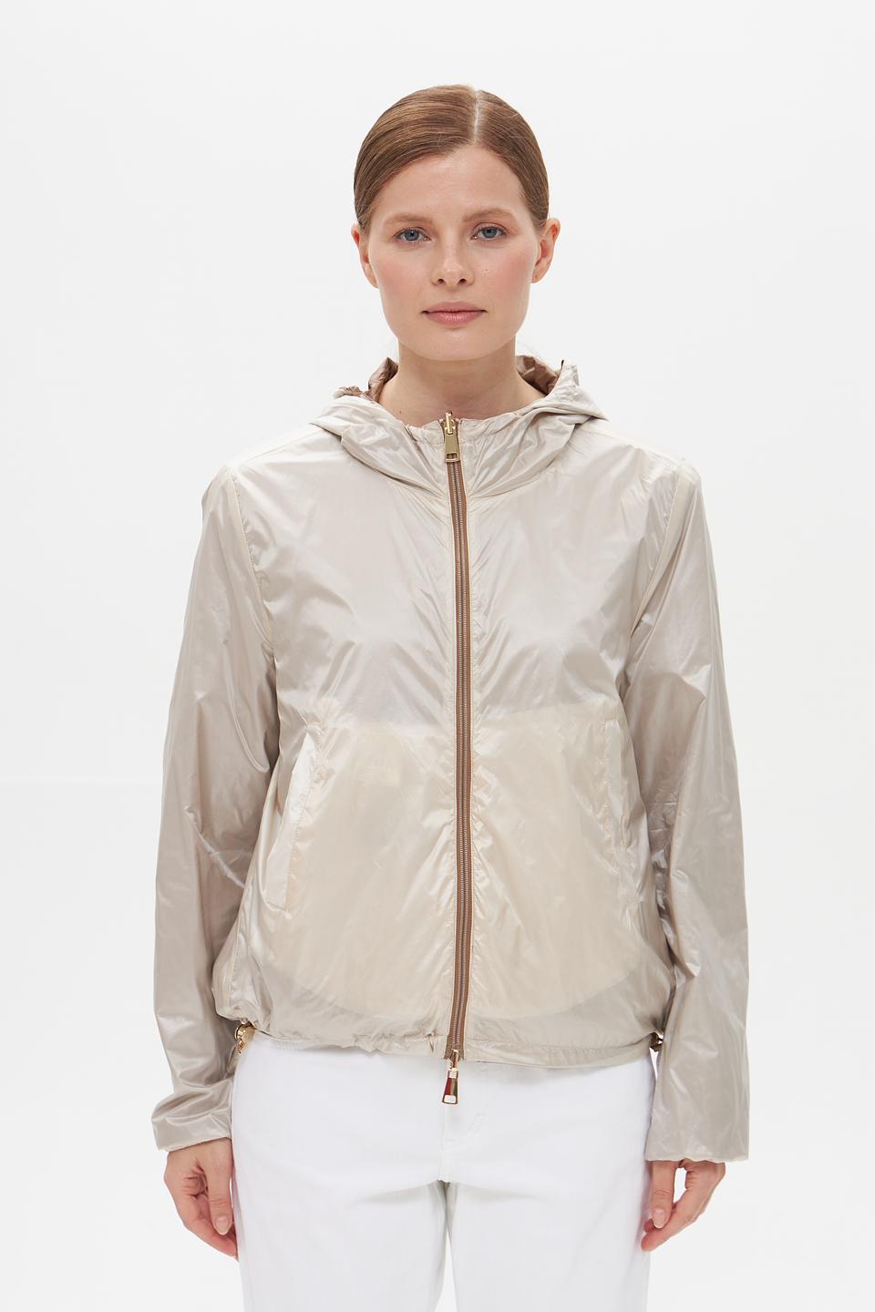 Куртка White Label с капюшоном бежевая