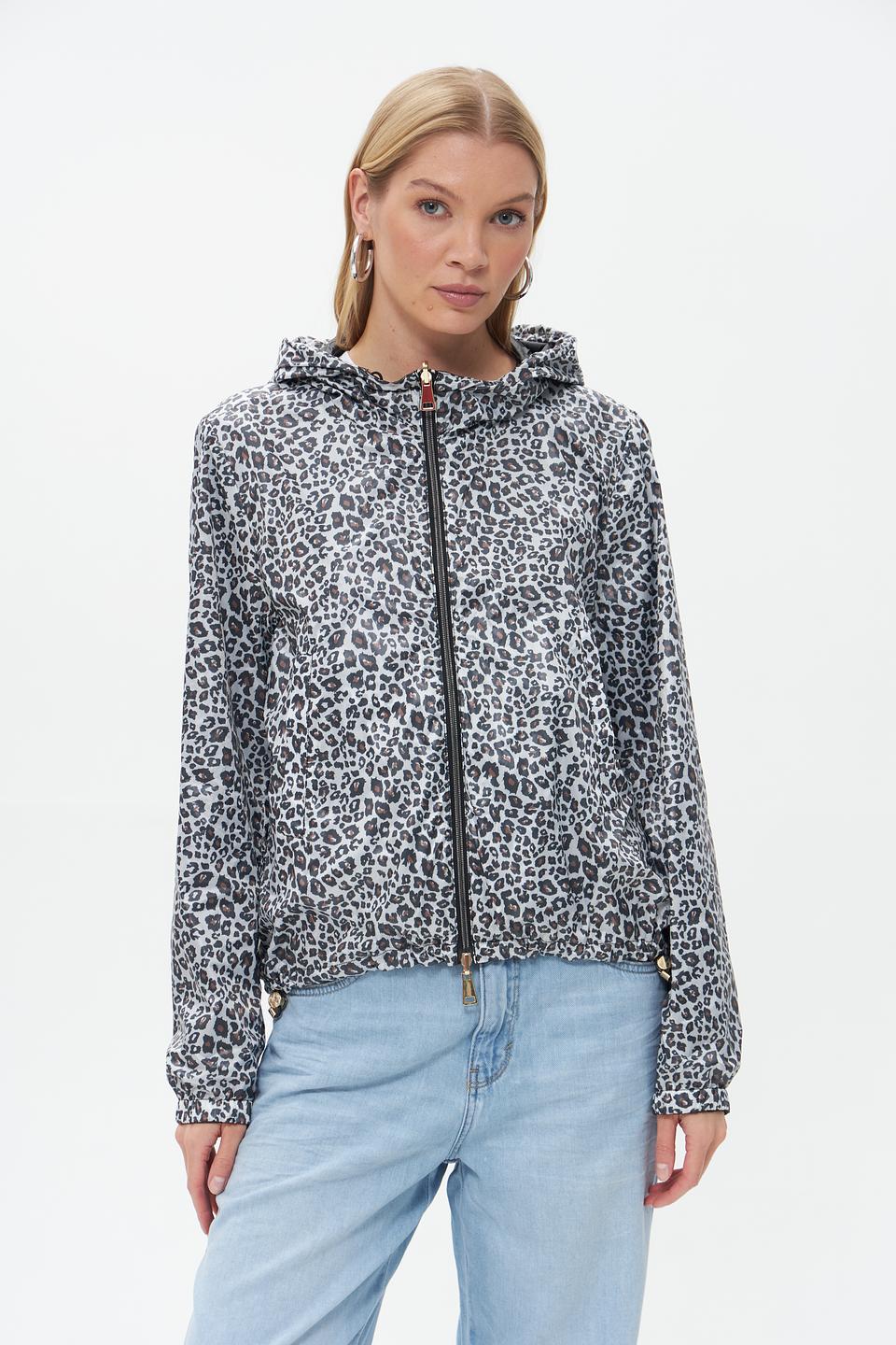 Куртка White Label с леопардовым принтом