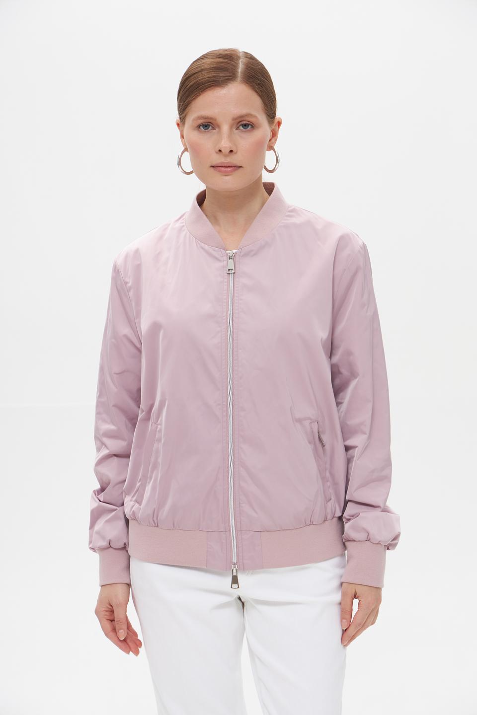 Куртка White Label бомбер пудрово-розовая