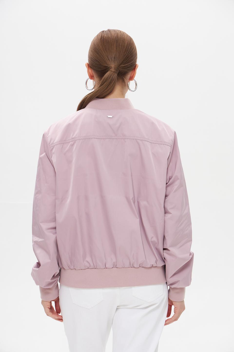 Куртка White Label бомбер пудрово-розовая