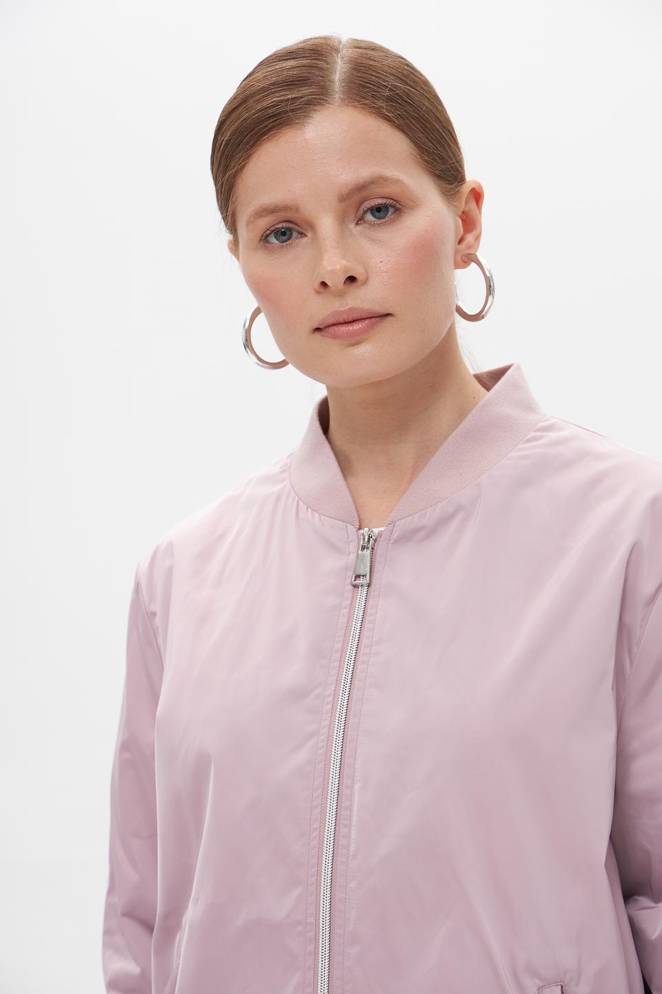 Куртка White Label бомбер пудрово-розовая