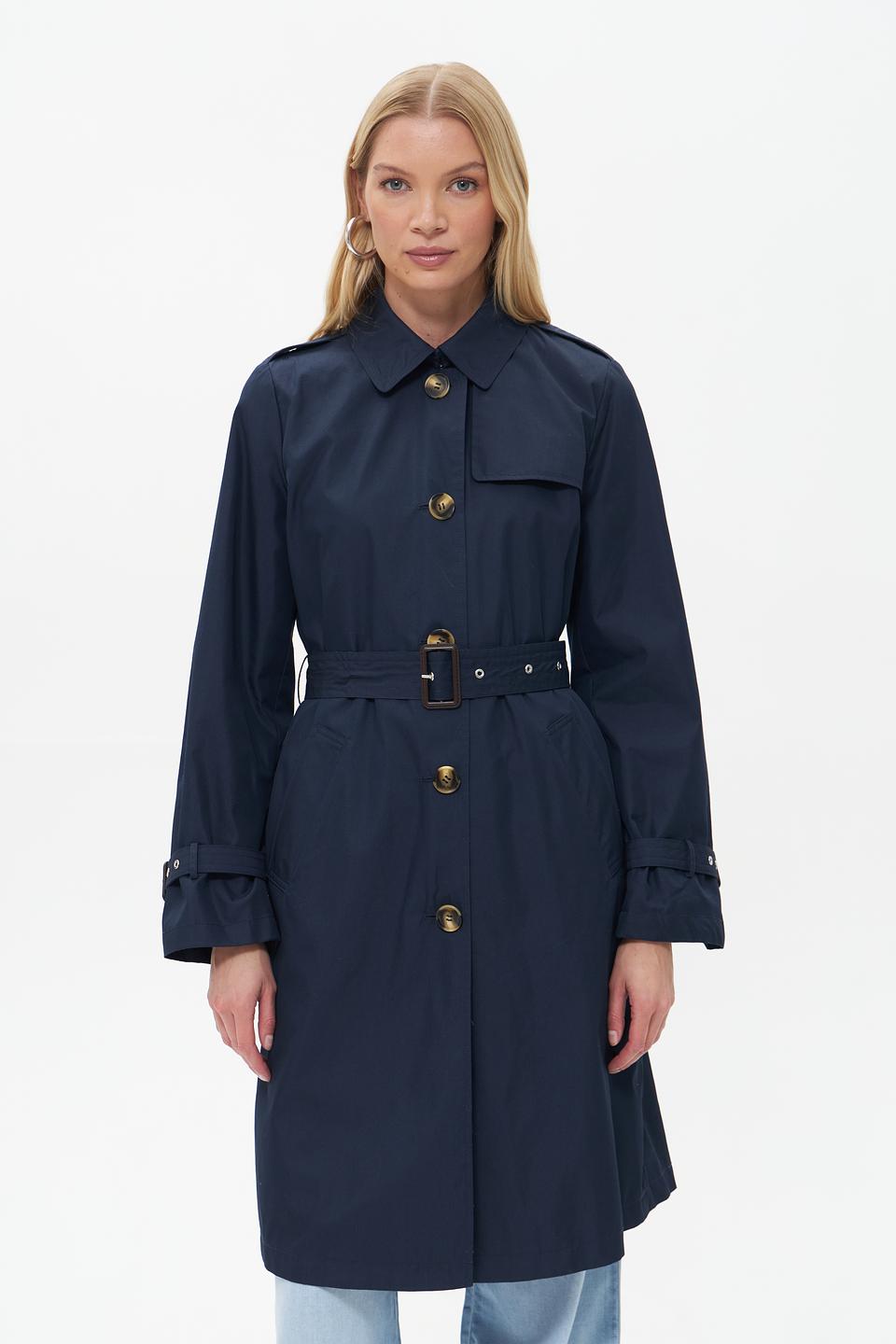 Плащ White Label тёмно-синий