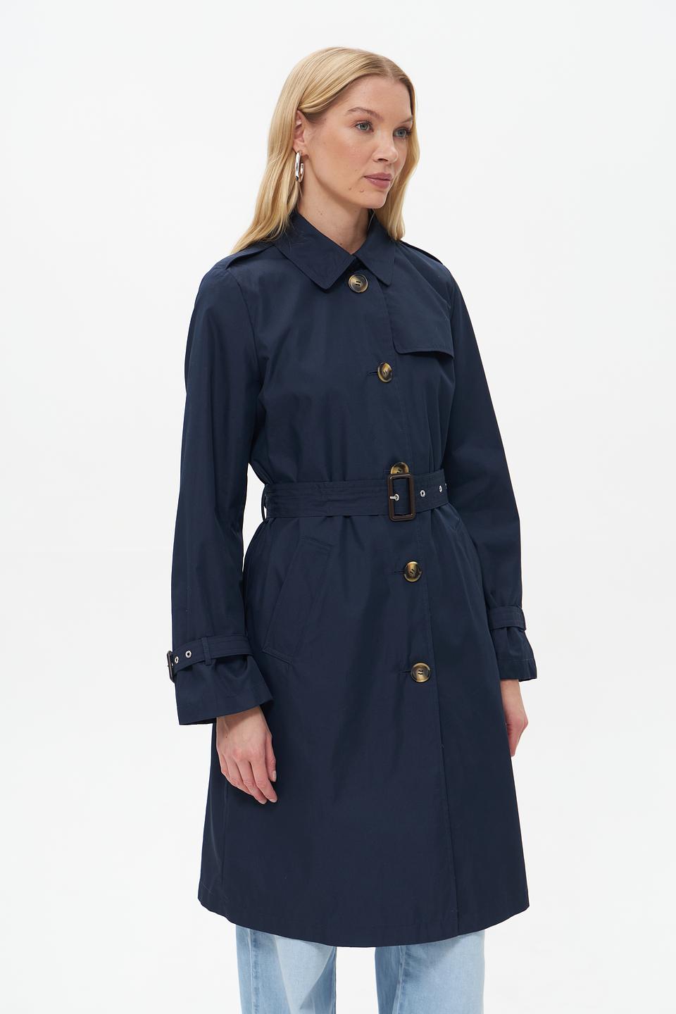 Плащ White Label тёмно-синий