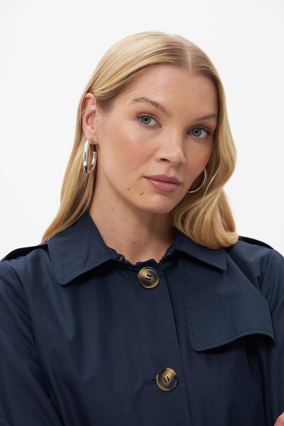 Плащ White Label тёмно-синий