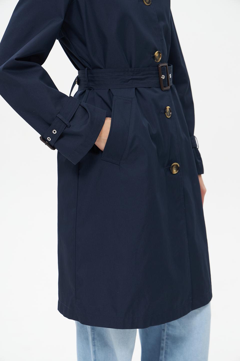 Плащ White Label тёмно-синий