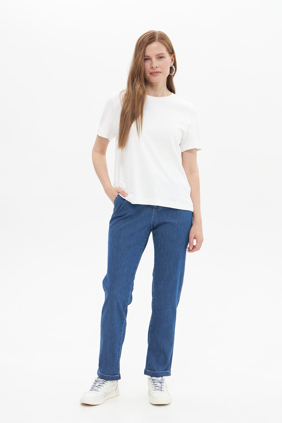 Джинсы Angels в полоску