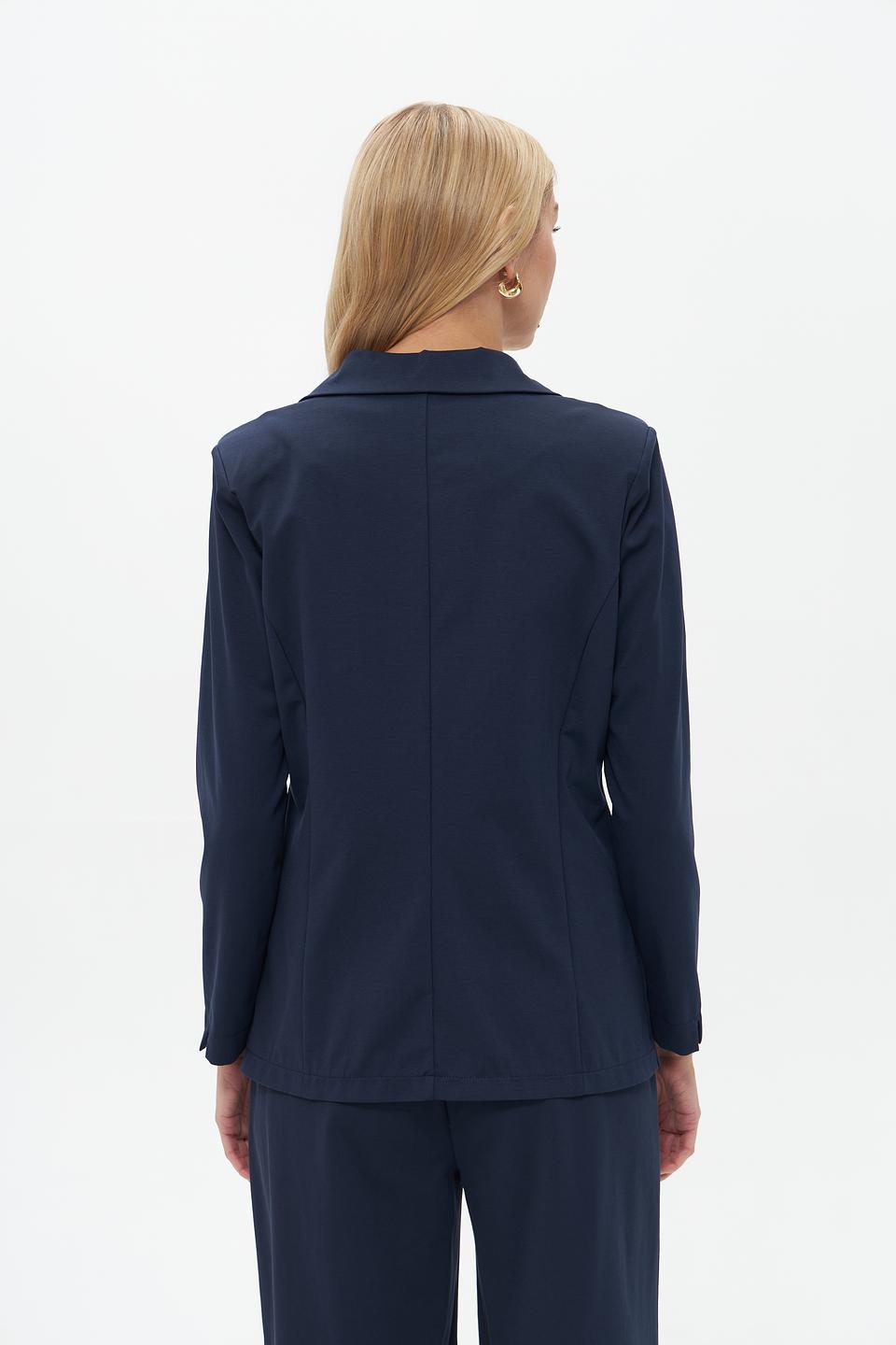 Жакет Croche приталенный синий