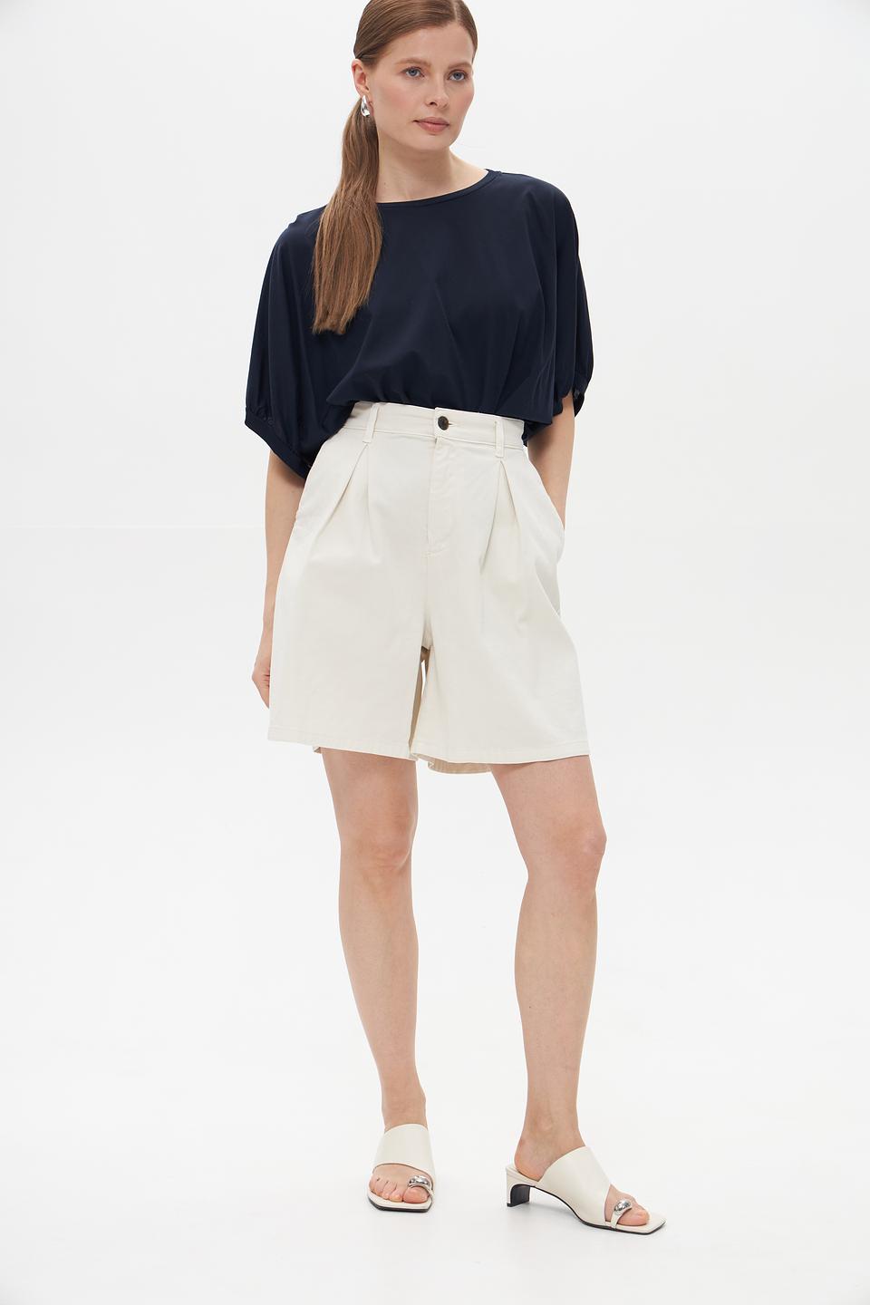 Футболка Croche с рукавом-фонарик